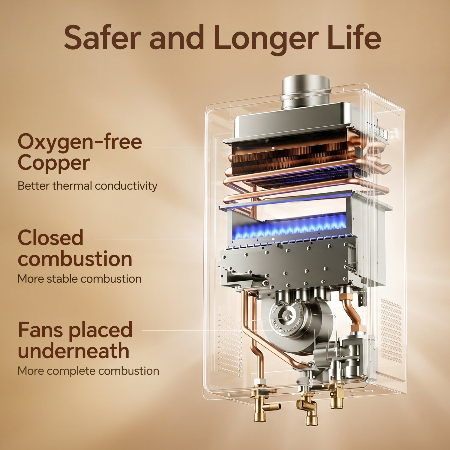 Vancepic 190,000 BTU Tankless Water Heater Natural Gas