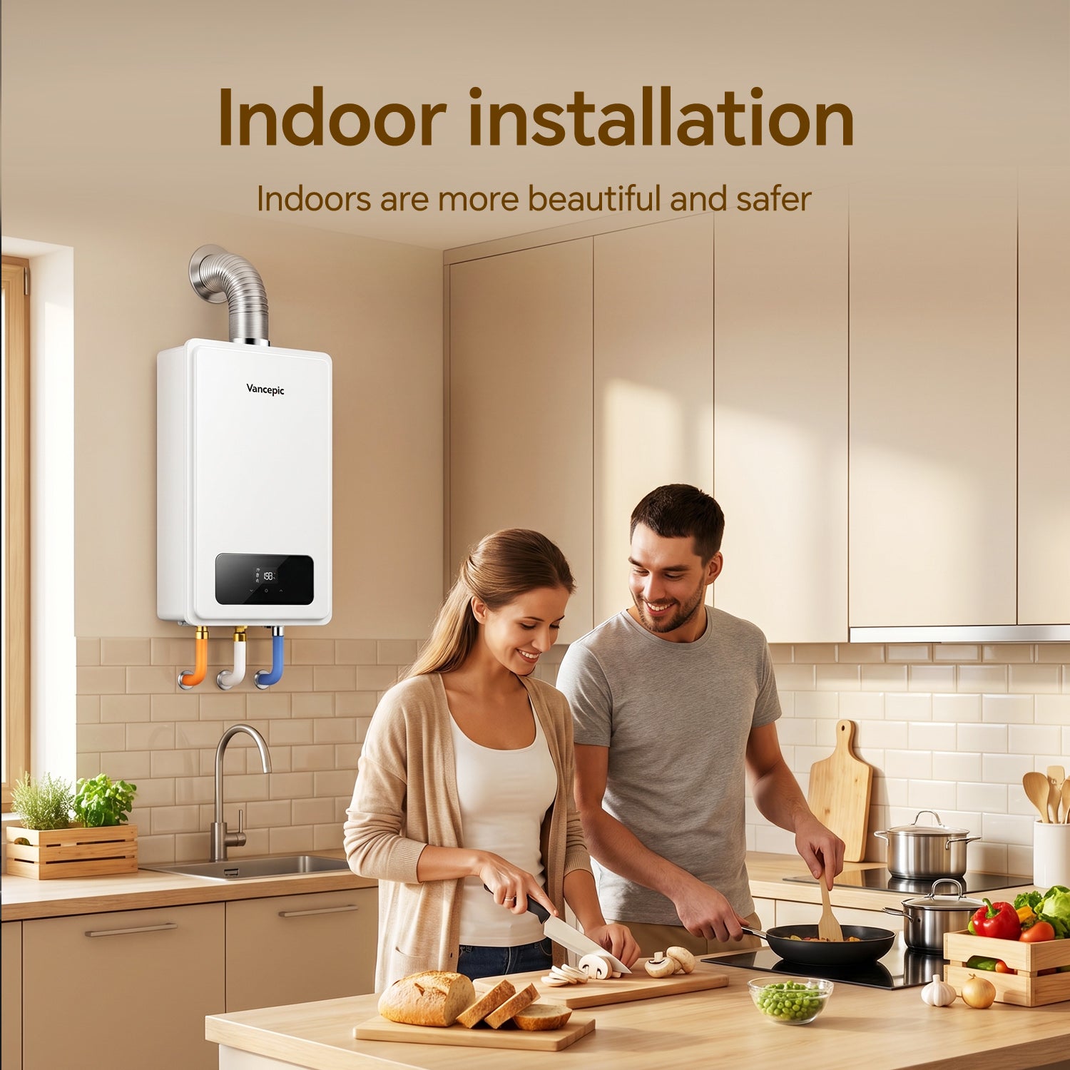 Vancepic 190,000 BTU Tankless Water Heater Natural Gas