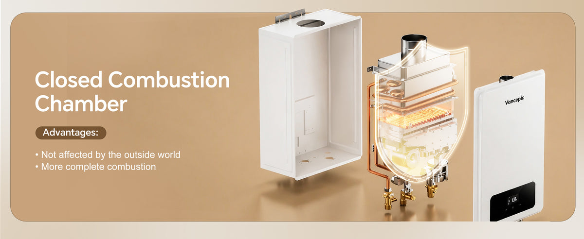 Vancepic 190,000 BTU Tankless Water Heater Natural Gas