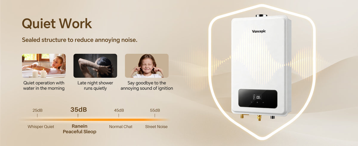 Vancepic 190,000 BTU Tankless Water Heater Natural Gas
