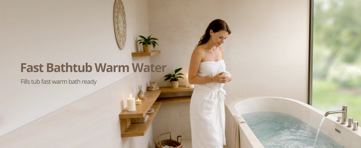 Natural Gas Tankless Water Heater Indoor - Max 4.3 GPM 100,000 BTU