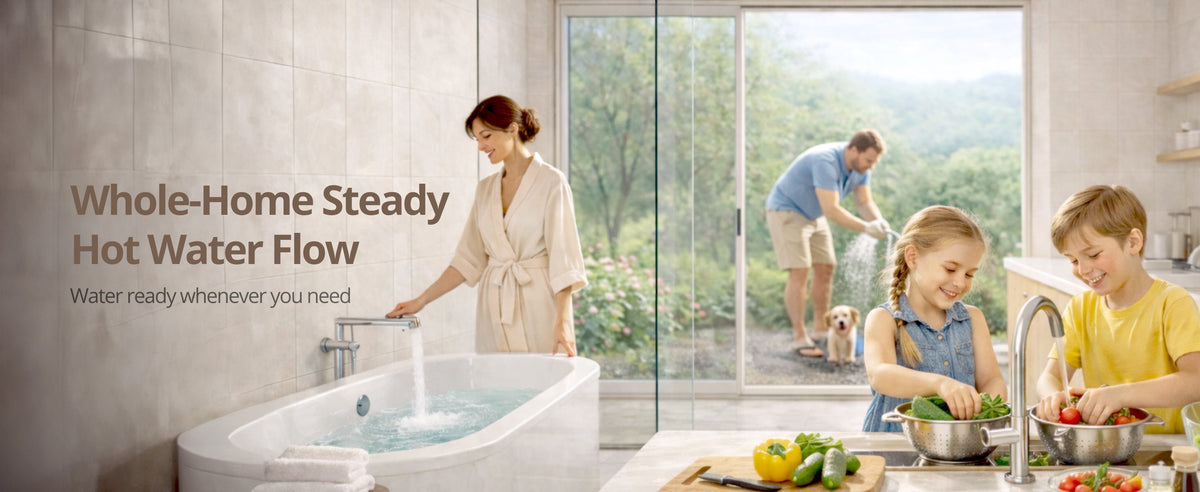 Vancepic Natural Gas Tankless Water Heater Indoor 4.8 GPM 11,000 BTU