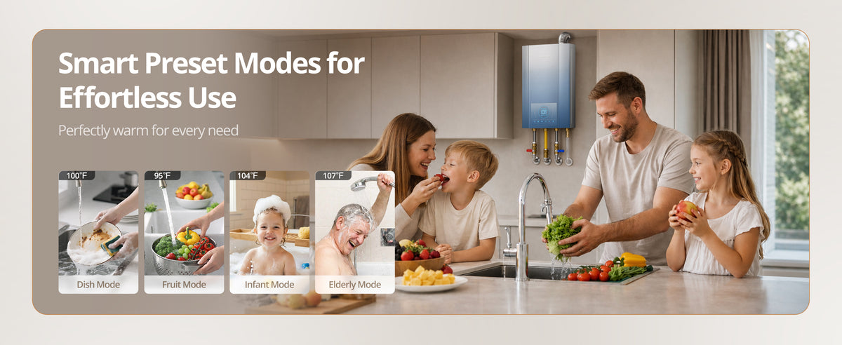 Vancepic 5.1 GPM Condensing Natural Gas Tankless Water Heater 120,000 BTU