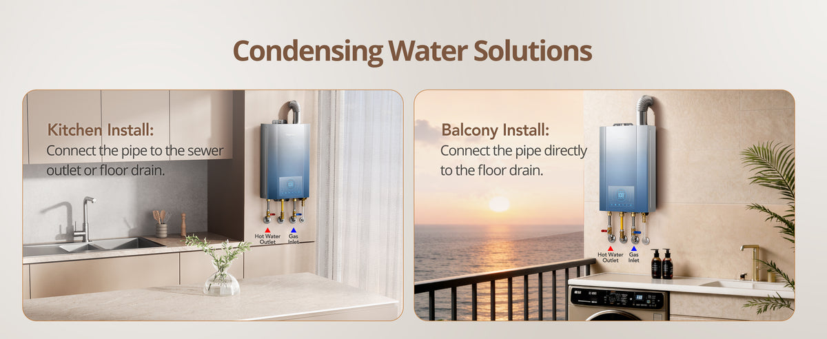 Vancepic 5.1 GPM Condensing Natural Gas Tankless Water Heater 120,000 BTU