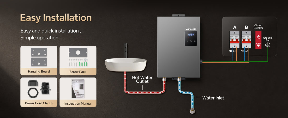 18kW Tankless Water Heater Electric 240V